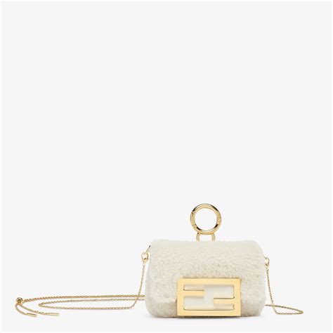 white sheepskin charm fendi|Fendilicious Charm .